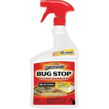 Spectracide Bug Stop Home Barrier 32 Oz. Ready To Use Trigger Spray Insect Killer HG-96427